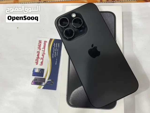 للبيع ايفون 15 برو مستعمل 256 جيجا معاه الكرتون والواير الاصلي بطاريه 92 الجهاز مو مفتوح