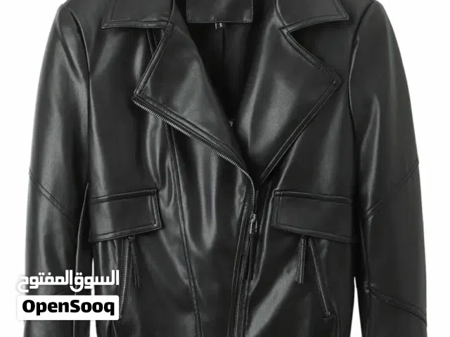 للبيع جديد جاكيت جلد ستاتي هاي كوالتي حجم L بيلبس XL
