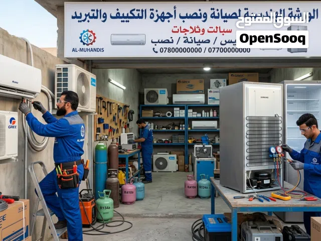 الورشة الهندسية لصياتة ونصب اجهزة التكييف والتبريد