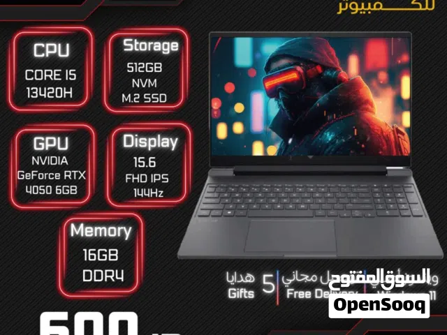 HP Victus 15 Gaming Laptop - 13th Gen Intel Core i5-13420H - GeForce RTX 4050 6GB - 15.6-inch FHD IP