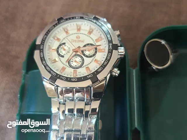 ساعة و خاتم فضة جداد للبيع