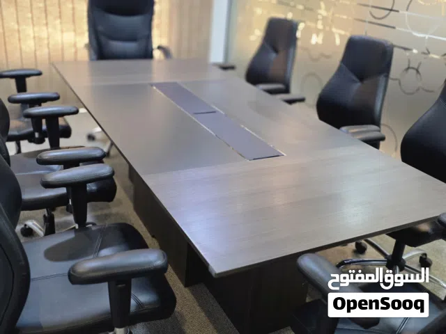 Meeting Table with 7 Chairs in Excellent Condition Available for Sale