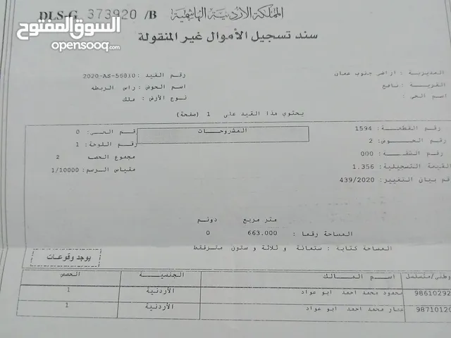 Residential Land for Sale in Amman Other