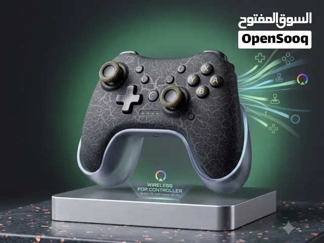 يد تحكم (Joystick) احترافية لاسلكية - تدعم نينتندو، أندرويد، وPC بتصميم أنيق
