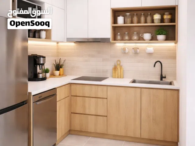 تفصيل مطابخ وخزائن ملابس وغرف النور وتجهيز المحلات والمطاعم والكوفيات والبوتيكات