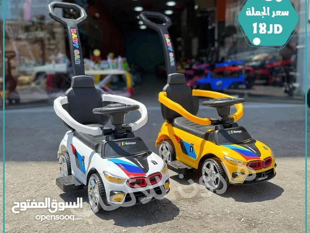 سيارة دفع قدم مع موسيقى نخب اول تناسب من عمر 1 الي 4 حسب حجم الطفل