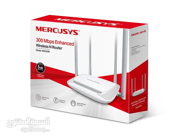 راوتر 300Mbps Enhanced Wireless N Router   MERCUSYS  عدد 4 انتين