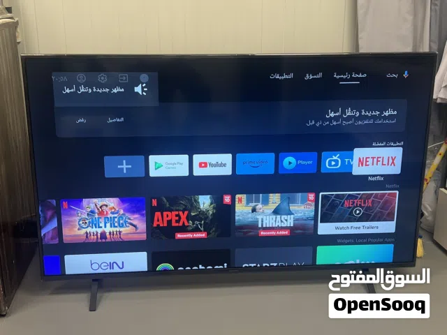 للبيع تلفزيون باناسونيك 55 بوصة سمارت مع رسيفر داخلي شبه جديد حتى الستيكر في الجوانب موجود