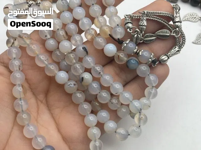 مسباح بحجر العقيق والكوارتز الطبيعية 100 ٪