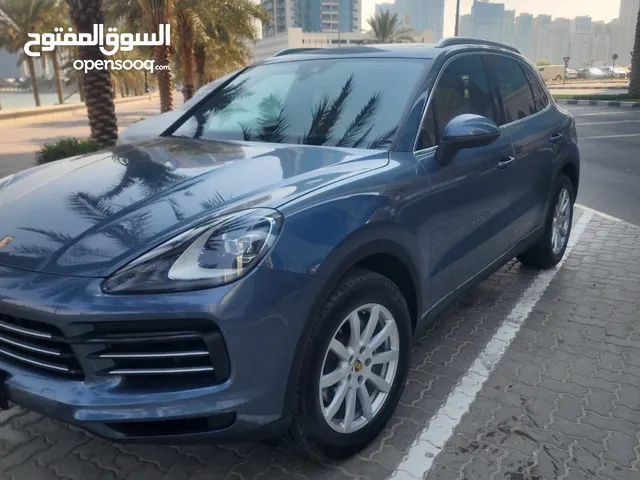 بورش كايين 2019 الماني زرقاء اللون نضيف جدًا كامل المواصفات