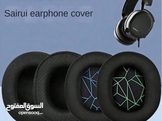 متوفر ear pads لسماعات ال SteelSeries Arctis 3/5/7/9 وال Arctis pro لون اسود جديدة