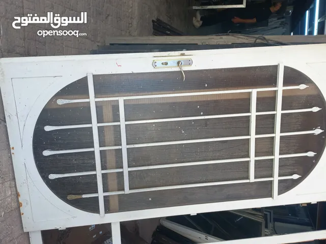 باب حديد بحال الوكاله زجاج مسلك عرض 125 ارتفاع 265