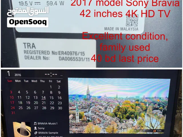 3 used tv for sale (Sony Bravia, Eurostar/ClassPro, Panasonic)