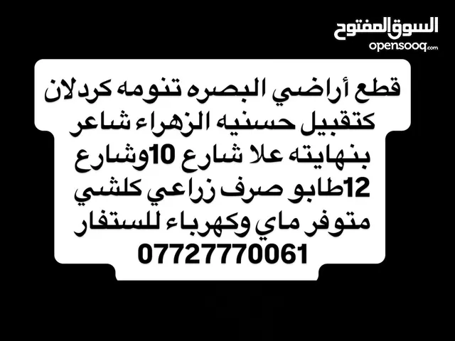 Mixed Use Land for Sale in Basra Tannumah