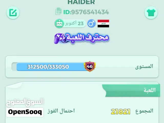 حساب لودو للبيع