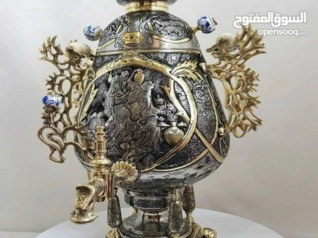 سماور الفحم النحاسية الفاخر