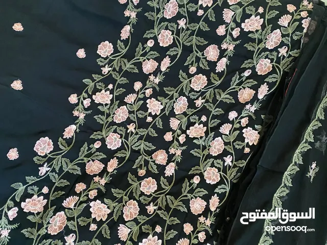 4pc pakistani Chiffon embroidery suits shirt trouser dupatta and lining