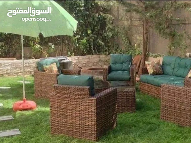طقم راتان 5 مقاعد 115د يتوفر أطقم رتان سباعي مراجيح ثلاثية 95دينار يتوفر أطقم رتان سباعي