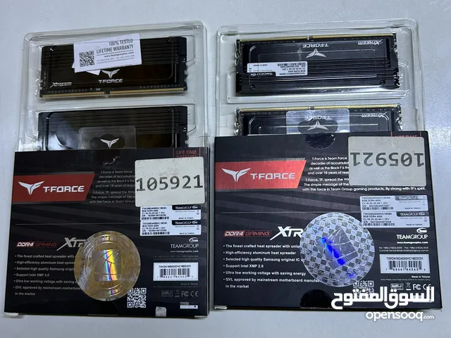 كت رامات عدد 2 نوع T-Force Xtreem DDR4 تم تعديل السعر