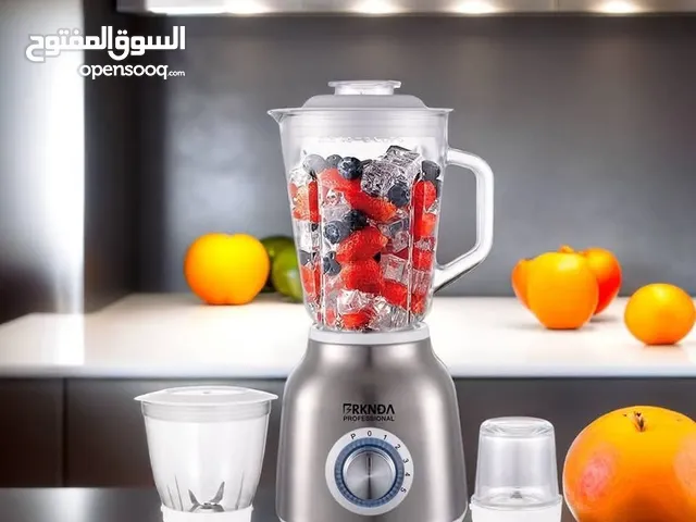 خلاط مع مطحنة وفرامة من B National وعاء من الزجاج 1.5 لتر مع مطحنة جافة واحدة وفرامة واحدة