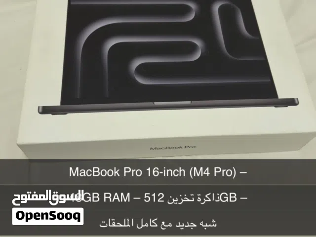 MacBook Pro 16-inch (M4 Pro)للبيع ...،