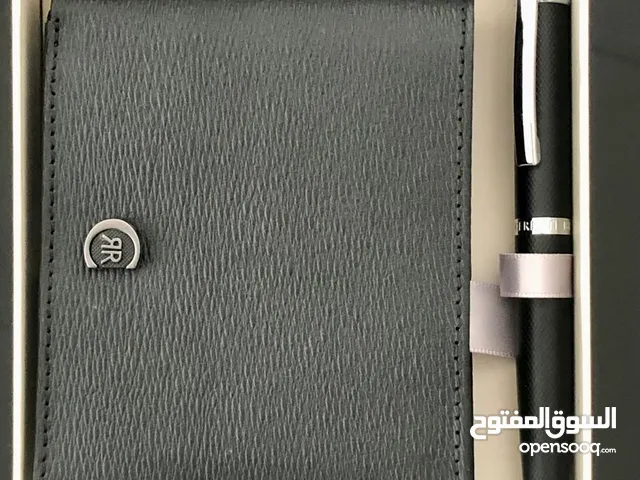 (محفظة جلدية + قلم حبر) الفخامة والذوق الرفيع من CERRUTI 1881 الأصلي