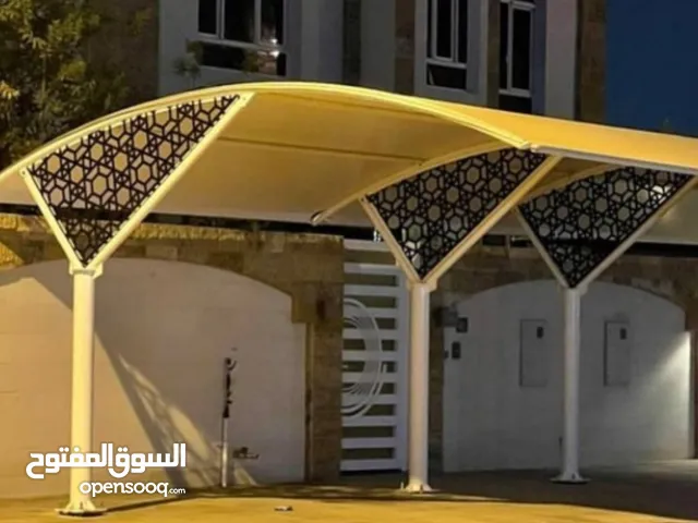 جميع أعمال متوفر تركيب أبواب ومظلات ونوافذ وجلسات بجودة عالية