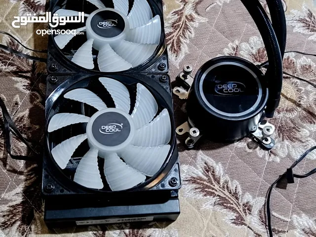 مبرد مائي من deepcool مغلق نضيف استعمال قليل نضافه 100% موضحه بالفيديو بي مجال بصيط