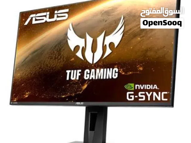 شاشة اسوسVG248حجم 24 انش ،full hd 1080بتردد 165هيرتز ،0.5ms شغاله بدون اعطال فيها شخط بشاشه ما بأثر