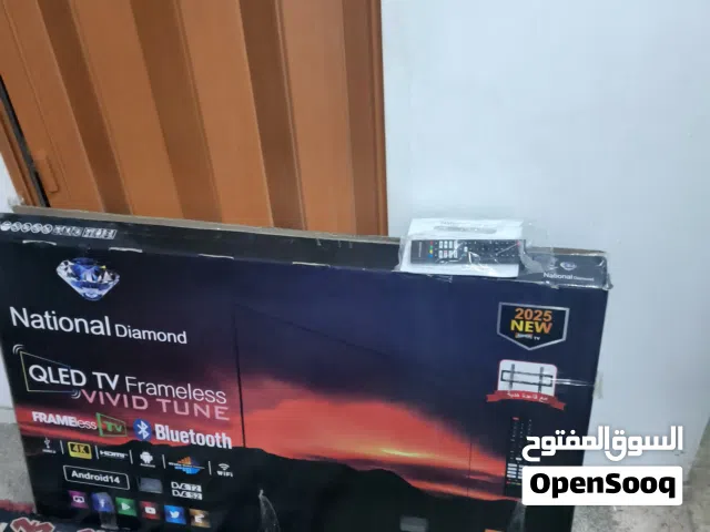 شاشه ناشونال دايمون جديده 55 بوصه كم هو موضح بصور بالكرتونه غير مستخدم نهائي مع اشتراك كاس العالم لل