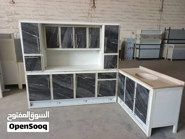 كاونتر مترين ارضي ومترين ملحق مع السنك مرمر متر و20