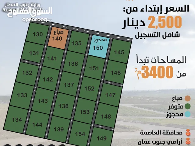 Farm Land for Sale in Amman Al-Rajila