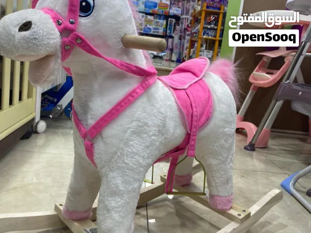 حصان هزاز خشب من عمر سنه إلى 4سنوات