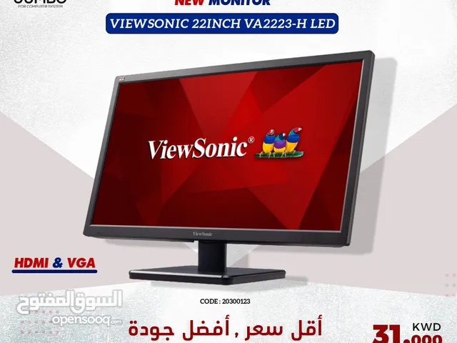 استمتع الان بشاشه جديدة من ViewSonic ، يتميز موديل VA2223-H  بتقنية LED