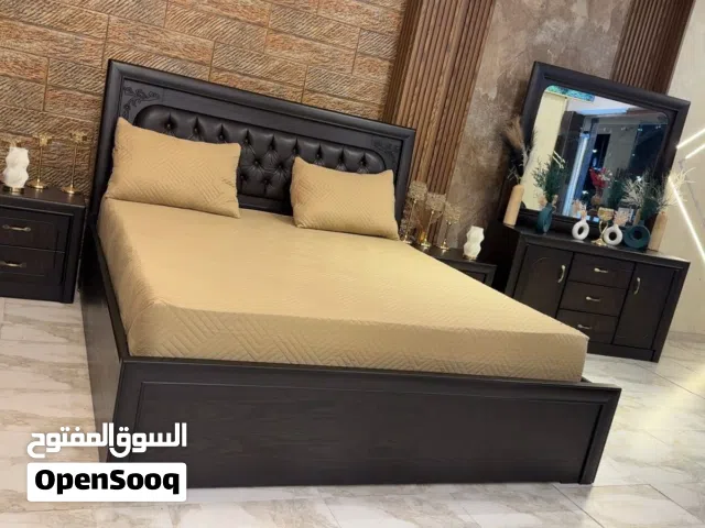 غرفة نوم ماستر راقيه و فخمه جداً  خشب لاتيه 18 مع بلوط طبيعي  و زان عمق 60_سم