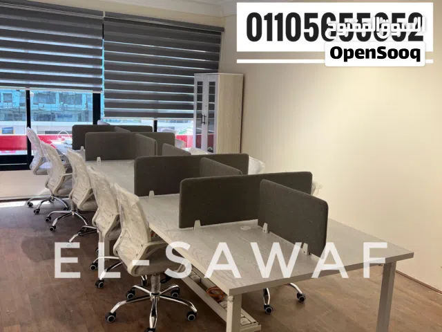 خلية عمل خشبmdfاسباني،مكاتب موظفين،ورك ستيشن،بارتيشن،work station,partition،خليه رباعية،أثاث مكتبي