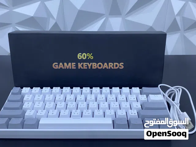 كيبورد 60% ميكانيكي عربي/ انجليزي سويتش احمر