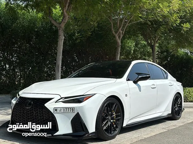 Lexus IS- 350 F-SPORT Dynamic sport 2021 ، White Interior Red - forged carbon fiber Full option