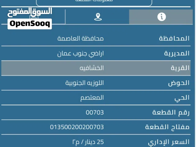 Residential Land for Rent in Amman Alkhashafia