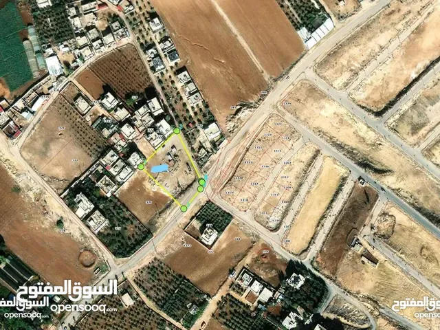 قطعة ارض شمال عمان ابونصير على شارعين سكن ج للبيع