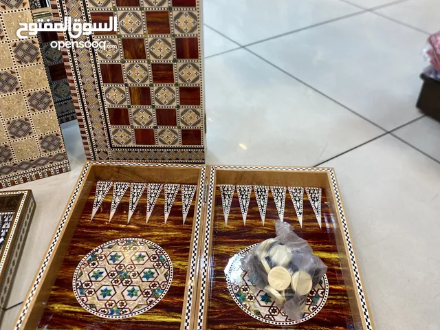 طاولة زهر صدف خشب زان