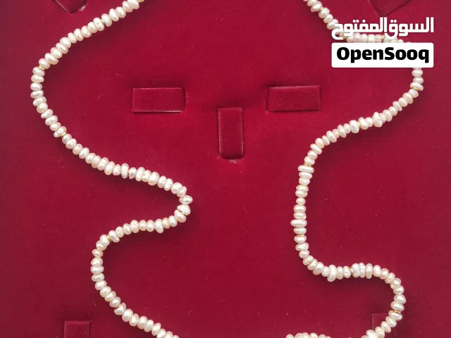 عقد لؤلؤ طبيعي فاخر مع فواصل ذهب حقيقي (صب) - حالة ممتازة