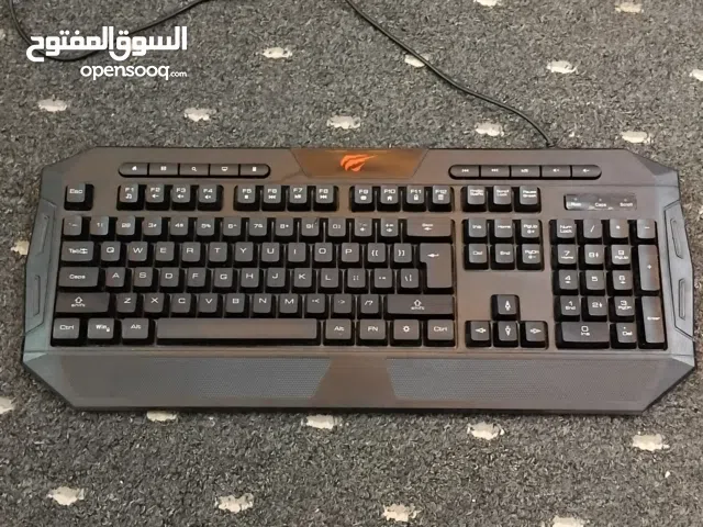 للبيع كيبوردين العاب مستعملين ولكن بحالة جيدة جدا الاول شركته HAVIT والثاني REDRAGON