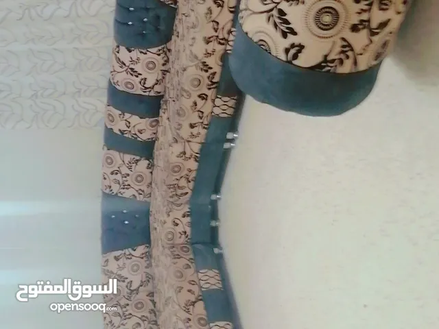 كورنر مرتب لون بني وبيج قماش خيش مرتب