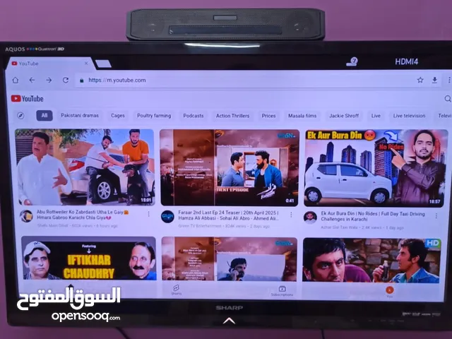Home Theater Experience – Sharp 40” 3D LED TV + Lenovo Soundbar + Android TV Box – Just 35 OMR.