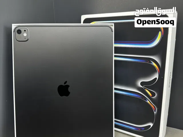 Ipad pro 256g 13inch مستعمل بحالة الوكاله مع كفر وكيبورد ولزقه والشاحن الاصلي