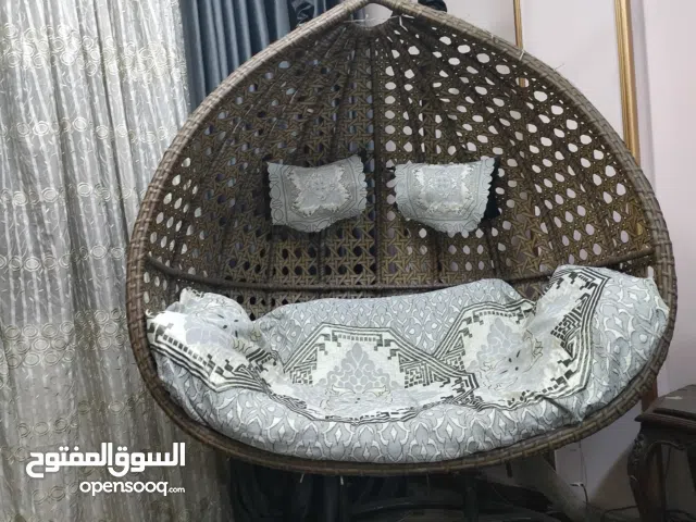 مرجيحة عش (Egg Chair) راتان بقاعدة حديد للبيع