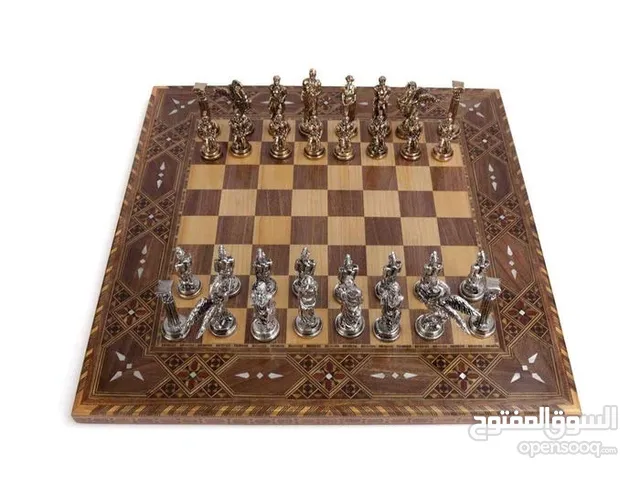 بيع أنواع شطرنج فاخرة يدويّة الصنع – العدد 8 مجموعات بتصاميم خشبيّة، رخاميّة وشرقيّة مميّزة **Chess*