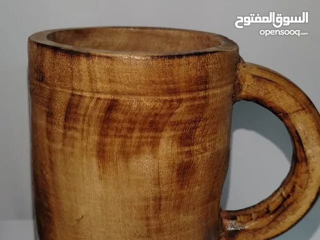 اكواب خشبيه متينه من أشجار الصنوبريه نادره نوعا ما