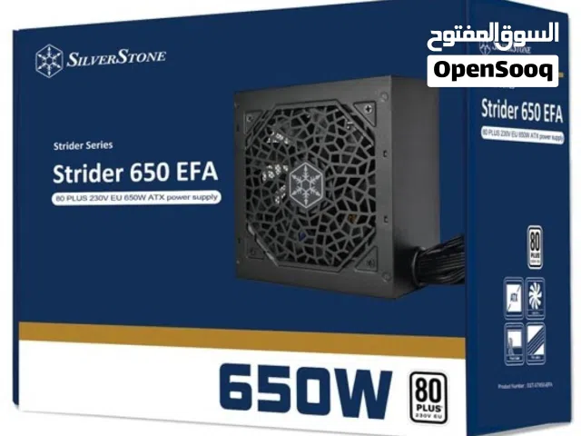 باور سبلاي سيلفرستون اصلي لأجهزة الجيمنج 650 واط حقيقي SILVERSTONE 650W 80+ GAMING POWER SUPPLY